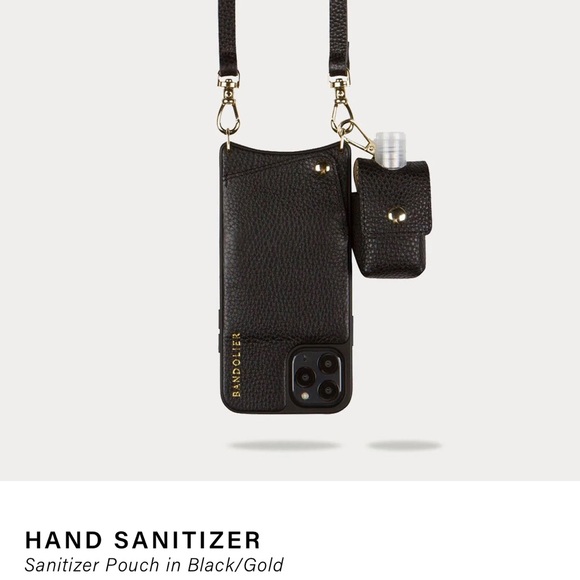 Leather Hand Sanitizer Holder with Clip - Picture 5 of 7